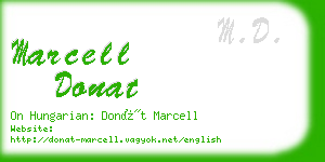 marcell donat business card